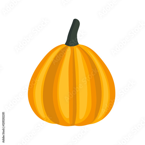 2D flat vector illustration Gourd icon isolated on a white background.

