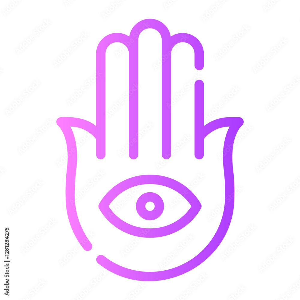 Obraz premium hamsa gradient icon