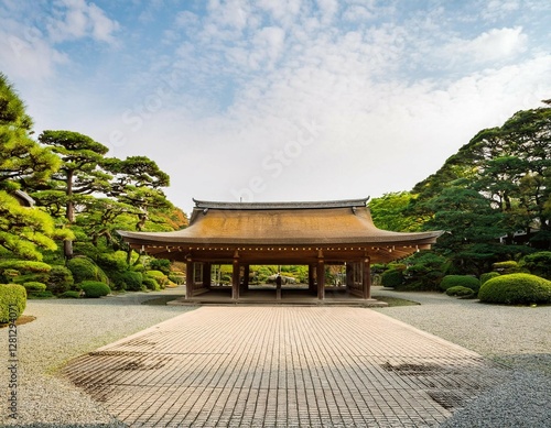 structure in a public park tokyo prefecture kanto region honshu japan