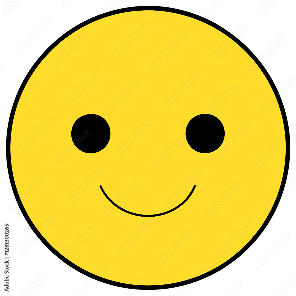 Emoji 1 Circle with a smooth gradient fill to simulate a glossy surface Emoji 1 Circle with a smooth gradient fill to simulate a glossy surface