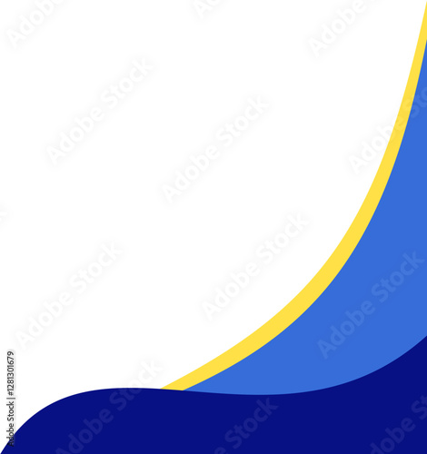Blue Corner Border 