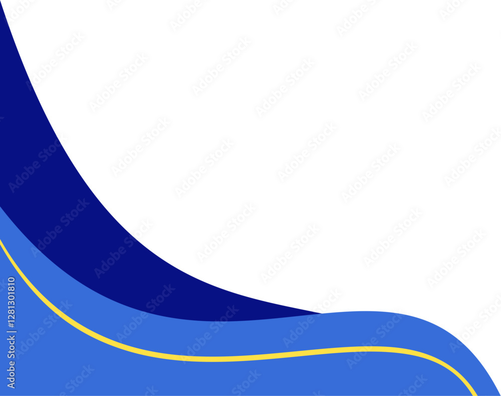 Obraz premium Blue Corner Border 
