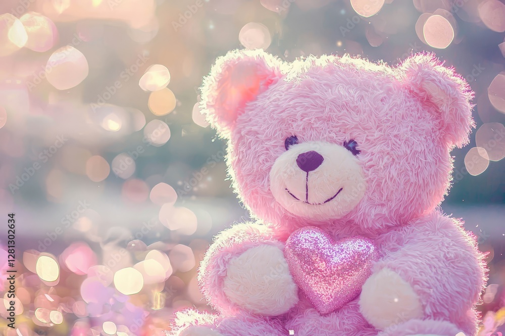 Soft teddy bear holding heart, free background. Soft teddy bear holding heart, free background.
