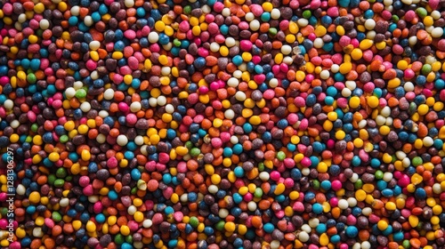 Vibrant Closeup of Birdseed: A Colorful Blend for Feathered Friends in an Agricultural Setting