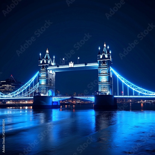 tower bridge at night