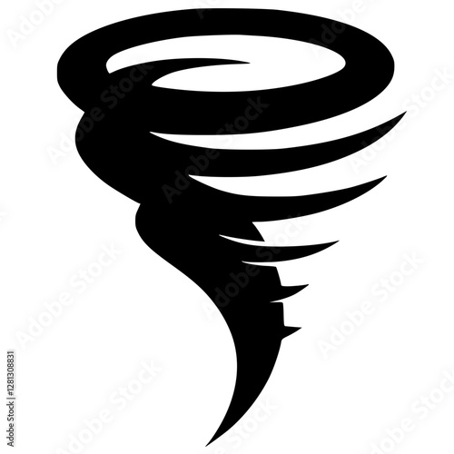 Hurricane logo silhouette