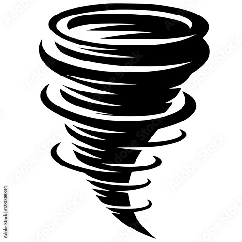Hurricane logo silhouette