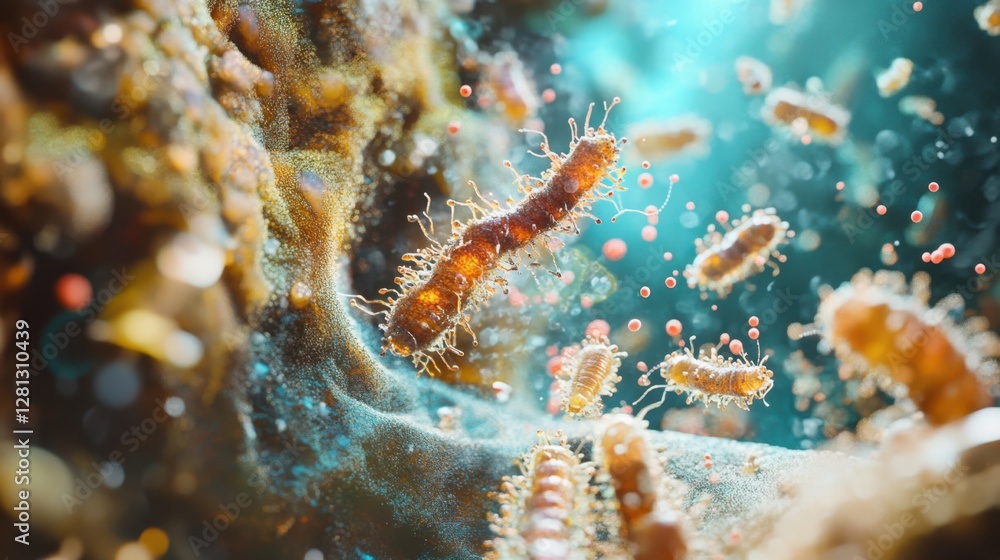 Exploring the Termite Gut Microbiome Ecosystem Cutaway View of Microbial Life in Nature's Digestive System Exploring the Termite Gut Microbiome Ecosystem Cutaway View of Microbial Life in Nature's Digestive System