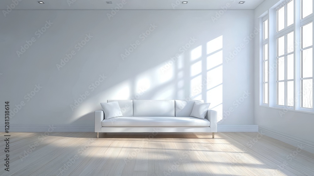 Bright and Spacious Empty Room With Wooden Floors and Large Windows Allowing Sunlight to Fill the Space During the Day Bright and Spacious Empty Room With Wooden Floors and Large Windows Allowing Sunlight to Fill the Space During the Day
