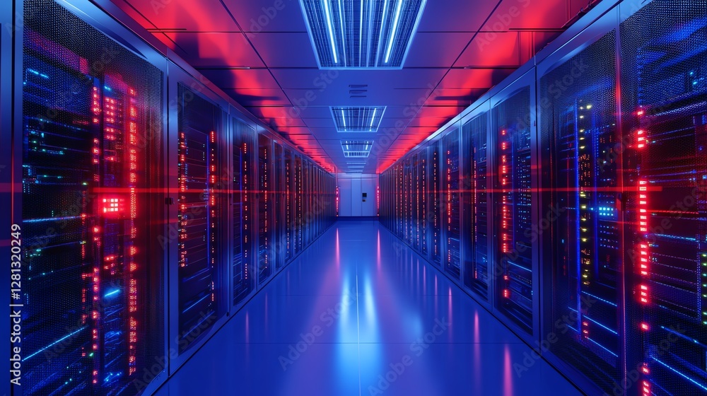 Fototapeta premium Cloud-based cybersecurity solutions enhance data protection by providing scalable and adaptive security measures