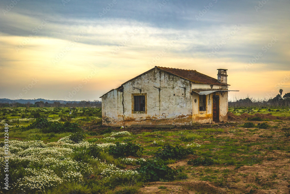 Old farm house on the prairies of Ribatejo - Portugal Old farm house on the prairies of Ribatejo - Portugal