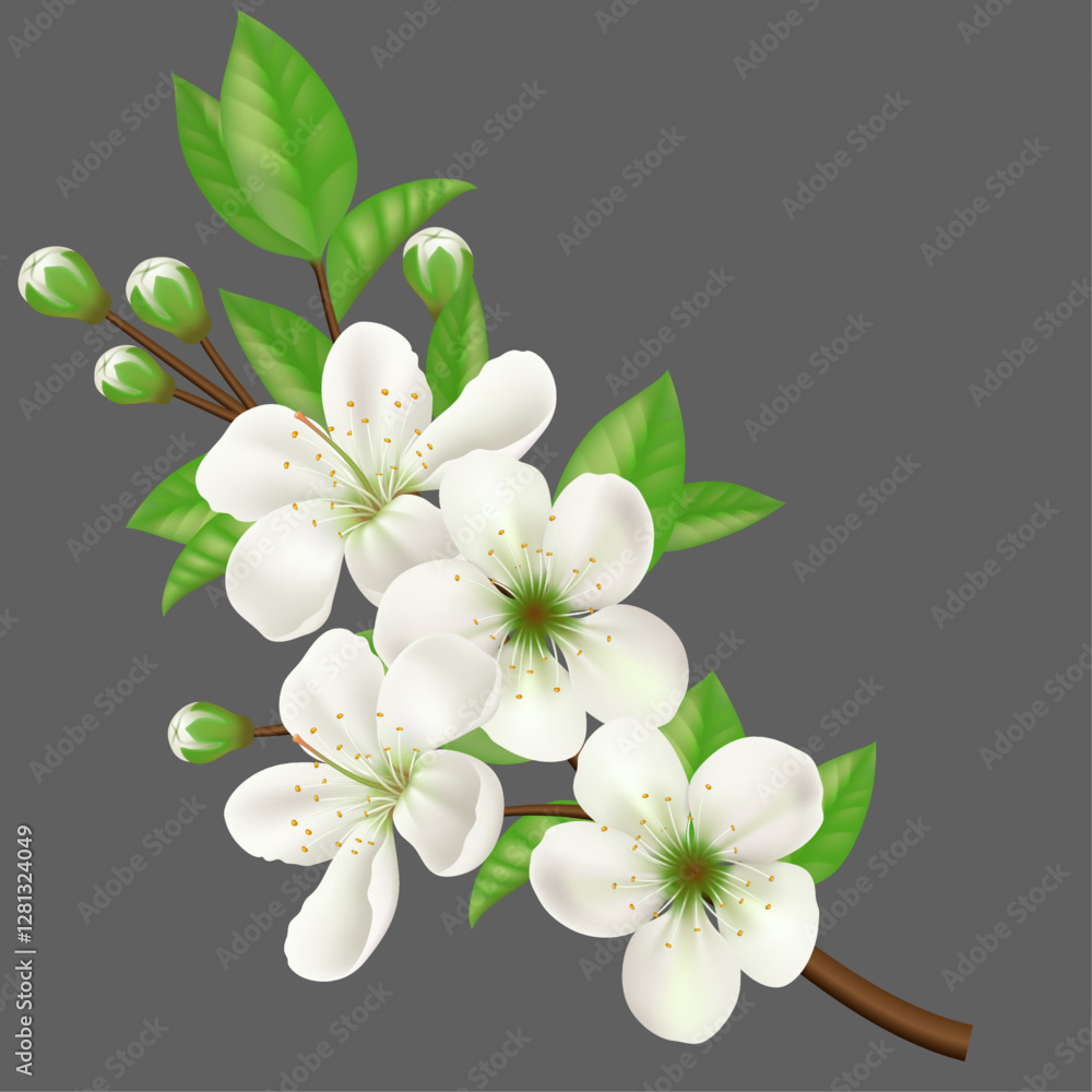 Obraz premium cherry blossom background