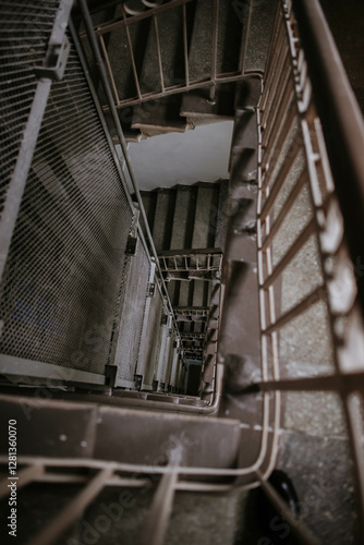 Wallpaper Mural vintage staircase in an old Moscow house Torontodigital.ca