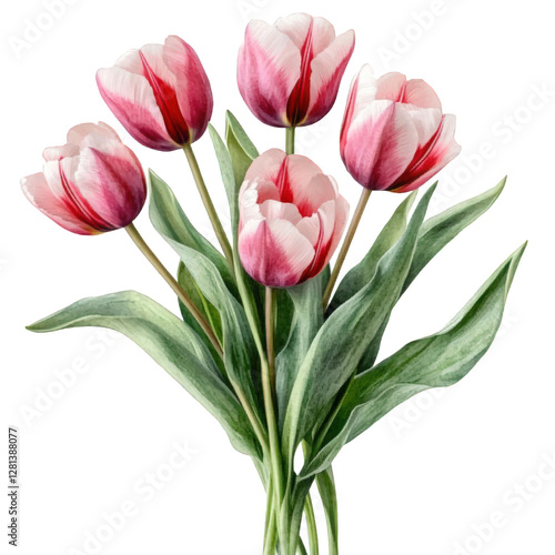 Wallpaper Mural A bright bouquet of tulips Torontodigital.ca