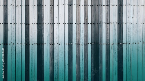 Wallpaper Mural Teal and Gray Wooden Plank Fence Background Texture Torontodigital.ca