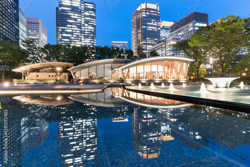 Chiyoda, Tokyo, Japan from Wadakura Park photo