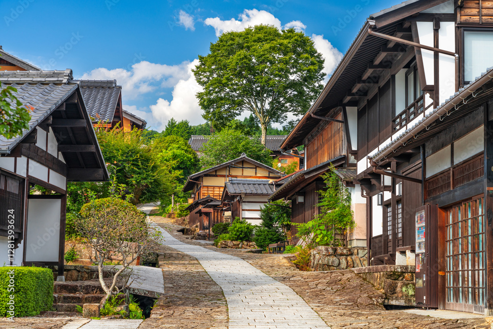 Magome, Japan Along the Nakasendo Historic Trail Magome, Japan Along the Nakasendo Historic Trail