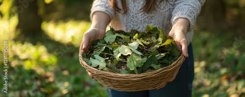 Green Waste Concept, Woman ...