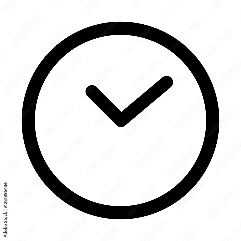 clock icon with a circular outline and hands pointing at approximately 10:10. clock icon with a circular outline and hands pointing at approximately 10:10.