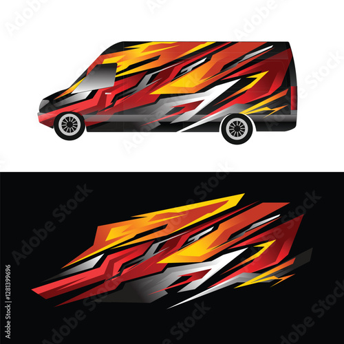 vector design decal livery wrap body car van cargo branding promos company