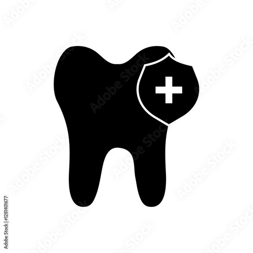 Tooth protection icon,dental care icon