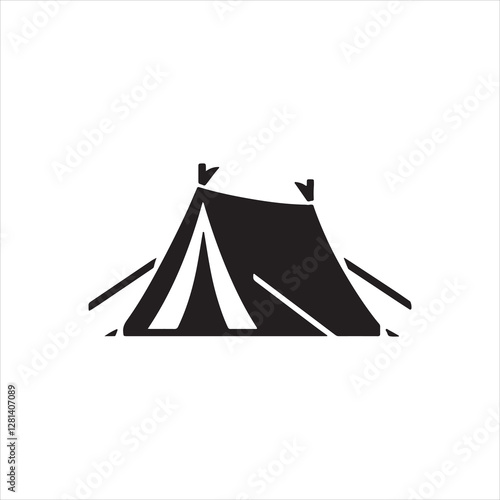 set of camping icons