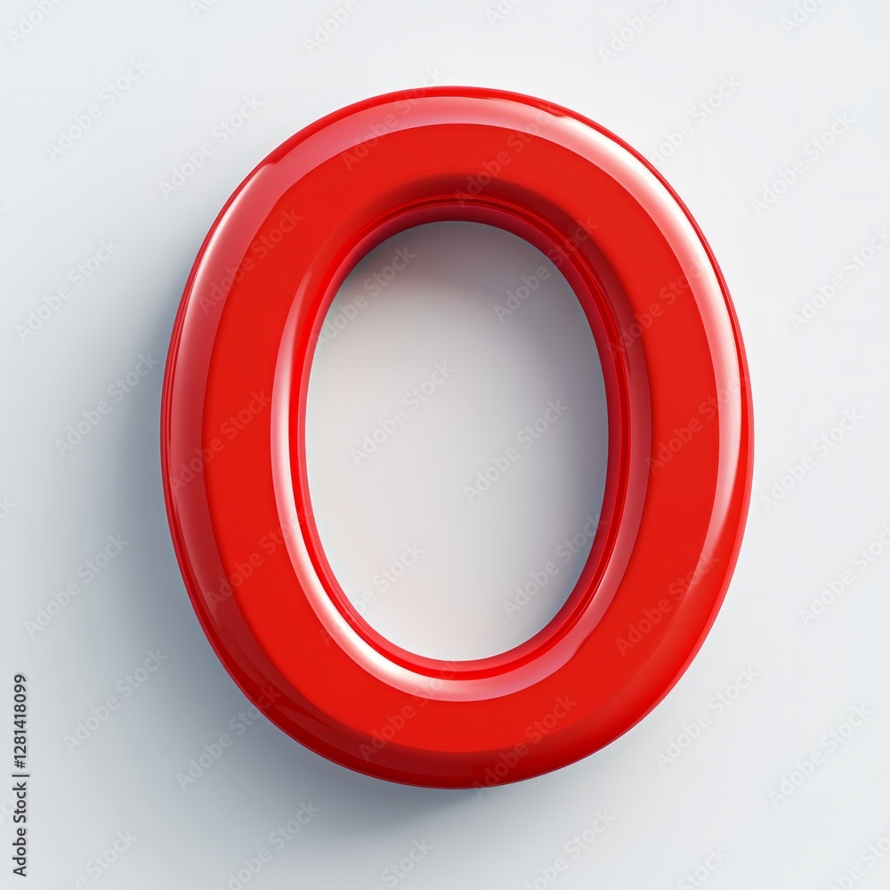 Modern 3D red zero percent design with a clean, sharp vector look, perfect for discount campaigns Modern 3D red zero percent design with a clean, sharp vector look, perfect for discount campaigns