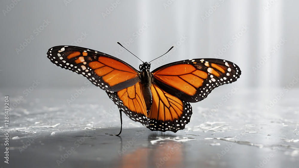 Fototapeta premium butterfly isolated on white color