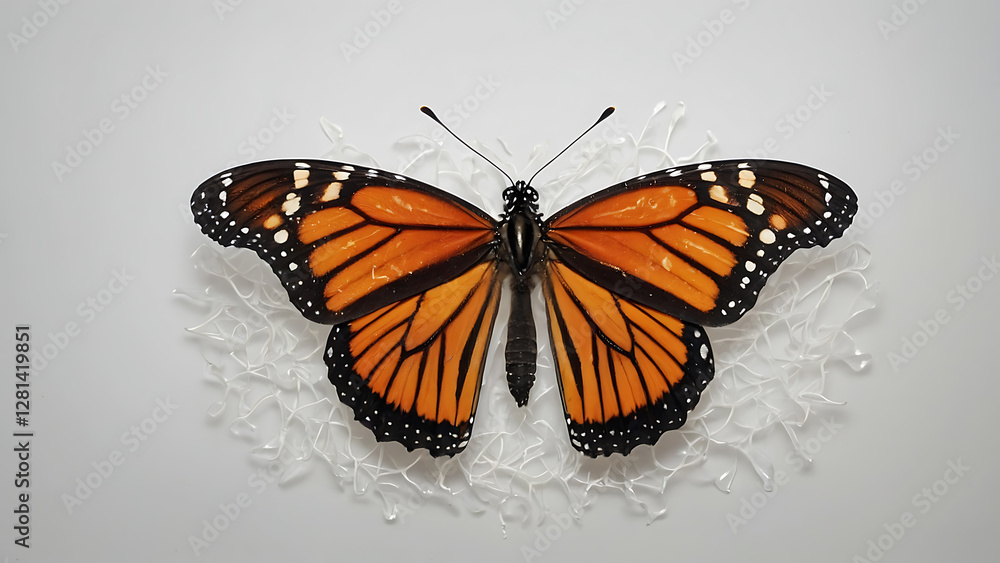 Fototapeta premium butterfly isolated on white color