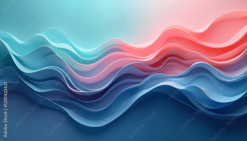 Fototapeta premium abstract colorful Midnight Blue, Coral, Pale Mint, background