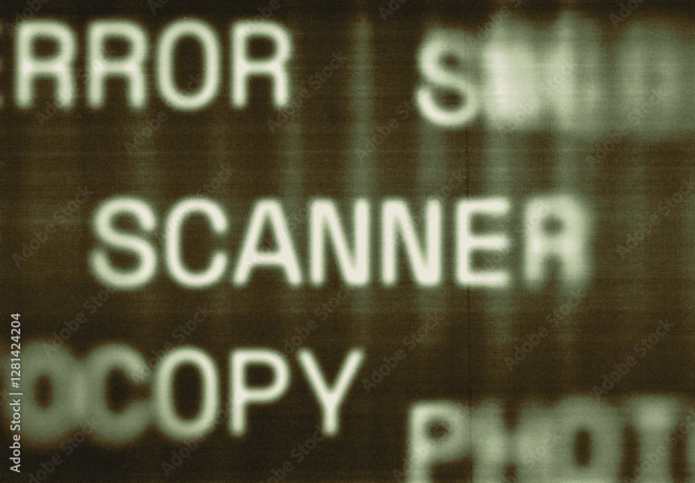 Hazy Bad Scan Text Effect Mockup Stock Template | Adobe Stock