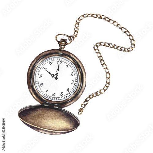 Obraz na płótnie Pocket watch with a chain