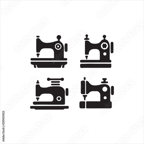 sewing machine vector illustration