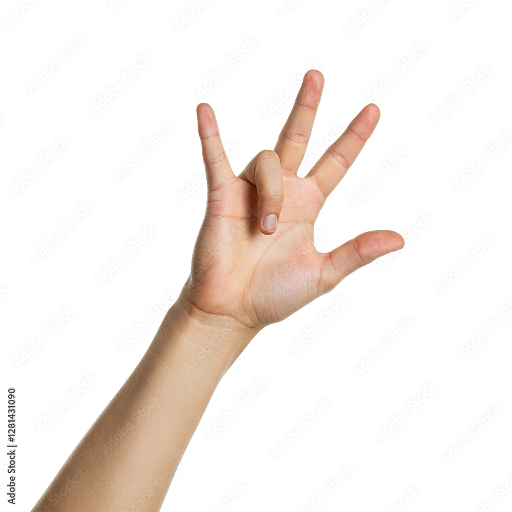 female hand isolated on white, isolated on transparent background female hand isolated on white, isolated on transparent background