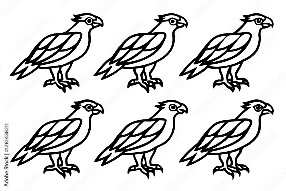 Fototapeta premium Elegant Osprey Vector Design