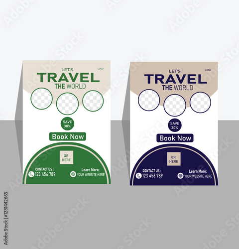 new travel design template concept with nice color
