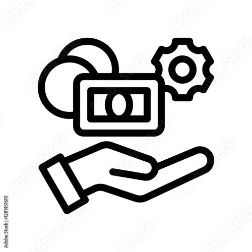 wealth line icon