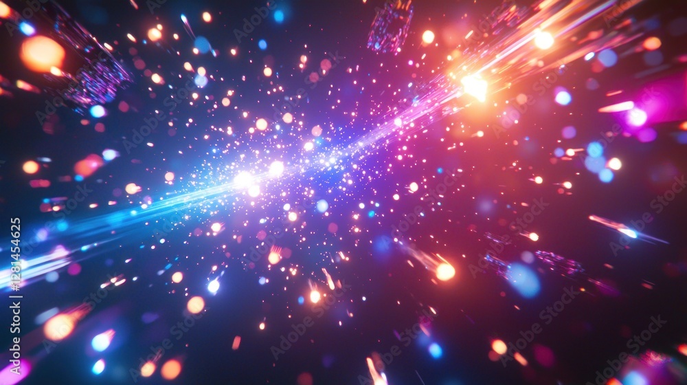 Cosmic Burst: A Vivid Symphony of Light and Color Cosmic Burst: A Vivid Symphony of Light and Color
