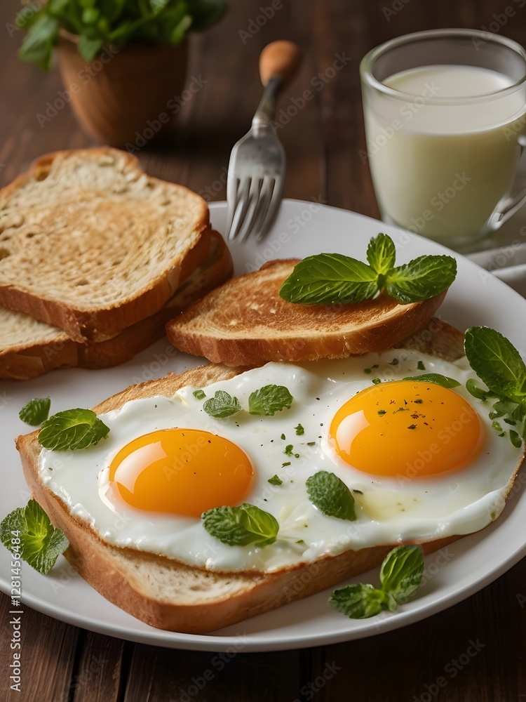 Sunny Side Up Eggs on Toast Sunny Side Up Eggs on Toast