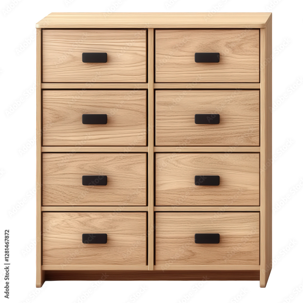 A filing cabinet made of a wooden board, a drawer style office cabinet A filing cabinet made of a wooden board, a drawer style office cabinet