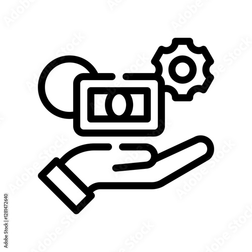 wealth line icon