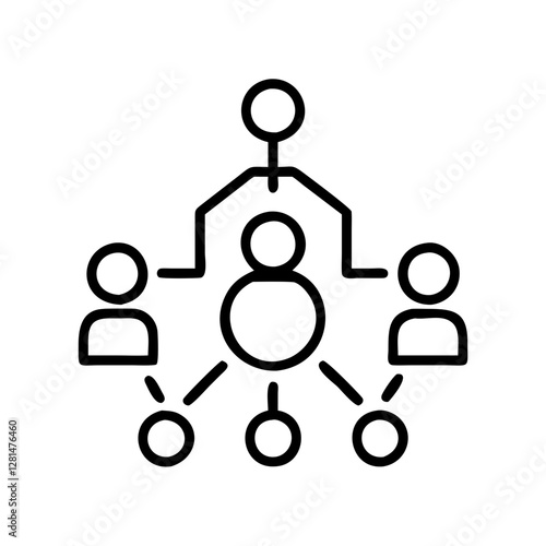 Circle Group Hierarchy Icon