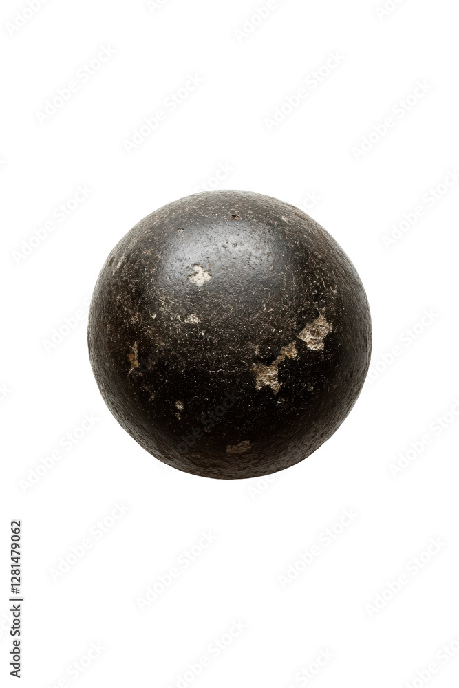 Isolated Grungy Metal Sphere Isolated Grungy Metal Sphere