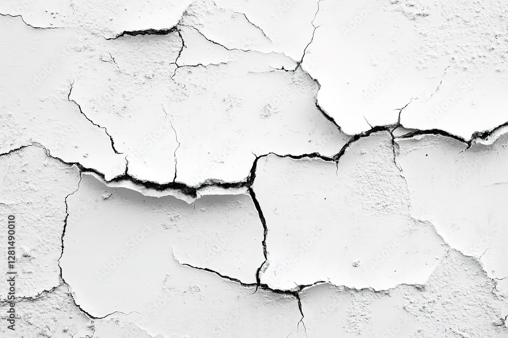Obraz premium Clean Minimalist White Stucco Wall Texture: Perfect for Backgrounds, Design Projects, and Architectural Presentations. High-resolution image showcasing a seamless, smooth white painted stucco wall 