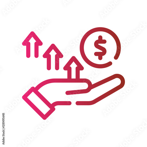 wealth gradient icon