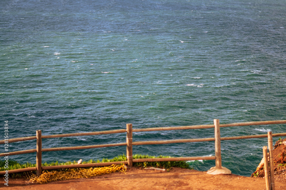 fence on the beach / wooden fence on the beach / ocean fence on the beach / wooden fence on the beach / ocean