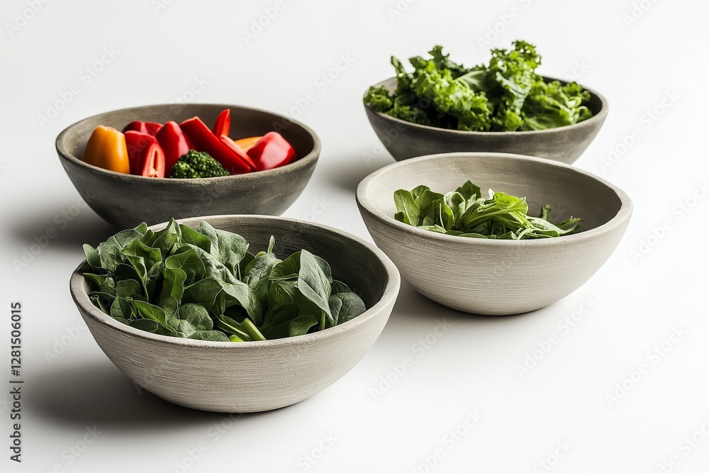 This image features fresh leafy greens such as spinach, kale, and arugula in bowls, perfect for elimination diet foods and healthy meal preparation. This image features fresh leafy greens such as spinach, kale, and arugula in bowls, perfect for elimination diet foods and healthy meal preparation.