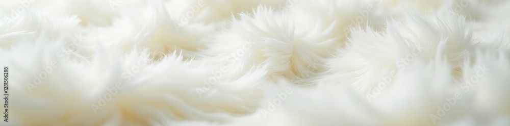 Close-up view of soft white fur fabric with fluffy texture, comfort, fur, textile Close-up view of soft white fur fabric with fluffy texture, comfort, fur, textile