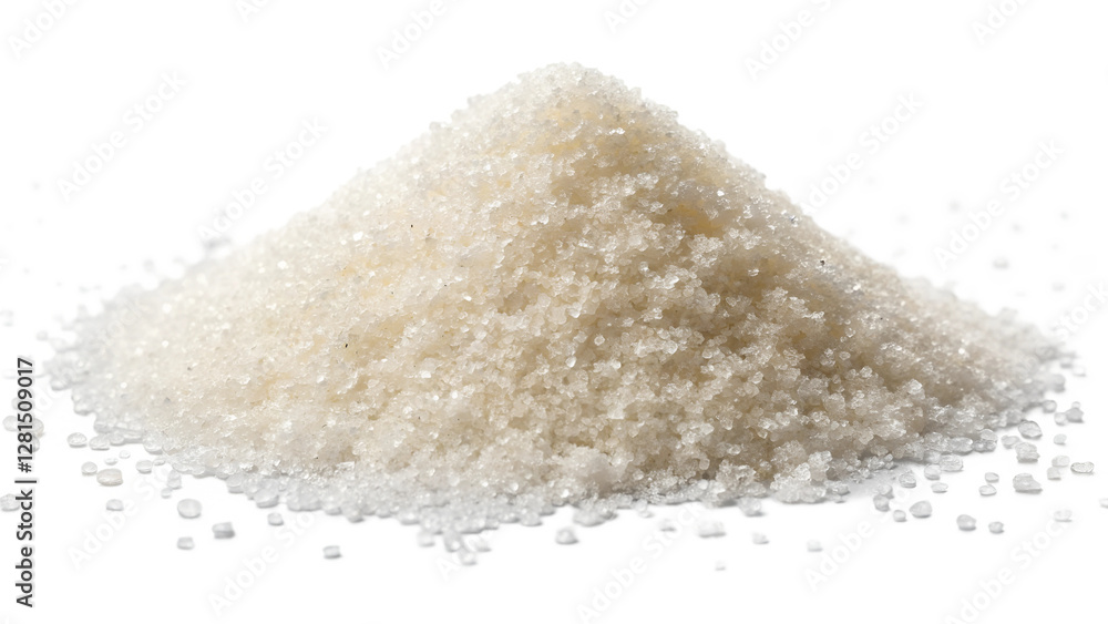 Heap of sugar with pouring on transparent background
Heap of sugar with pouring on transparent background