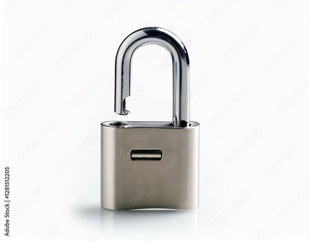 stainless deadbolt isolated on white stainless deadbolt isolated on white